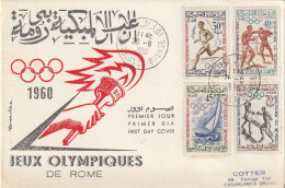 FDC GIOCHI OLIMPICI 1960 MAROCCO (OG346 - Summer 1960: Rome