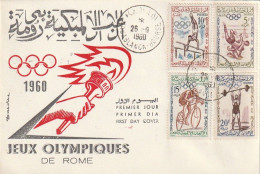 FDC GIOCHI OLIMPICI 1960 MAROCCO (OG342 - Summer 1960: Rome