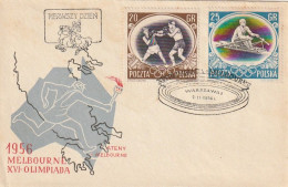 FDC GIOCHI OLIMPICI 1956 POLONIA (OG295 - Ete 1956: Melbourne