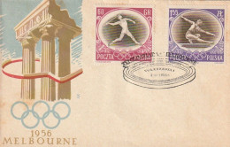 FDC GIOCHI OLIMPICI 1956 POLONIA (OG288 - Sommer 1956: Melbourne