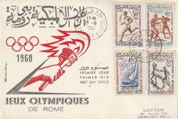 FDC GIOCHI OLIMPICI 1960 MAROCCO (OG279 - Summer 1960: Rome