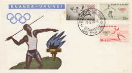 FDC GIOCHI OLIMPICI 1960 RUANDA URUNDI (OG246 - Summer 1960: Rome