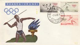 FDC GIOCHI OLIMPICI 1960 RUANDA URUNDI (OG236 - Verano 1960: Roma