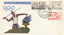 FDC GIOCHI OLIMPICI 1960 RUANDA URUNDI (OG238 - Verano 1960: Roma