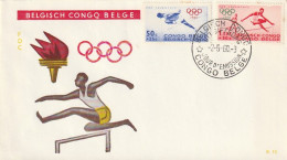 FDC GIOCHI OLIMPICI 1960 CONGO BELGA (OG213 - Briefe U. Dokumente