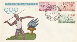 FDC GIOCHI OLIMPICI 1960 CONGO BELGA (OG210 - Briefe U. Dokumente