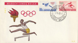 FDC GIOCHI OLIMPICI 1960 CONGO BELGA (OG202 - Briefe U. Dokumente