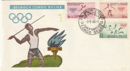 FDC GIOCHI OLIMPICI 1960 CONGO BELGA (OG198 - Storia Postale