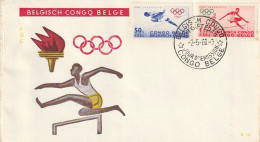 FDC GIOCHI OLIMPICI 1960 CONGO BELGA (OG199 - Briefe U. Dokumente