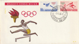 FDC GIOCHI OLIMPICI 1960 CONGO BELGA (OG200 - Briefe U. Dokumente