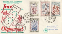 FDC GIOCHI OLIMPICI 1960 MAROCCO (OG178 - Verano 1960: Roma