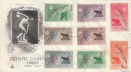 FDC GIOCHI OLIMPICI 1960 MALDIVE (OG153 - Verano 1960: Roma