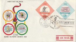 FDC GIOCHI OLIMPICI 1960 FILIPPINE (OG134 - Summer 1960: Rome