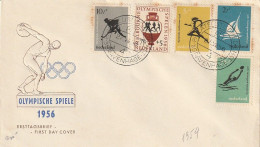 FDC GIOCHI OLIMPICI 1956 PAESI BASSI - OLANDA (OG157 - Estate 1956: Melbourne