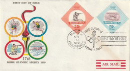 FDC GIOCHI OLIMPICI 1960 FILIPPINE (OG137 - Summer 1960: Rome