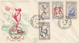 FDC GIOCHI OLIMPICI 1960 MAROCCO (OG107 - Summer 1960: Rome