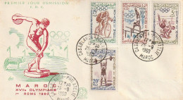 FDC GIOCHI OLIMPICI 1960 MAROCCO (OG106 - Summer 1960: Rome