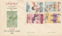 FDC GIOCHI OLIMPICI 1960 UNITED ARAB REPUBLIC -UAR (OG108 - Summer 1960: Rome