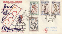 FDC GIOCHI OLIMPICI 1960 MAROCCO (OG103 - Summer 1960: Rome