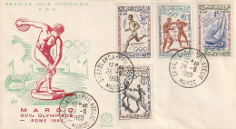 FDC GIOCHI OLIMPICI 1960 MAROCCO (OG100 - Summer 1960: Rome