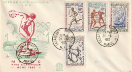 FDC GIOCHI OLIMPICI 1960 MAROCCO (OG97 - Summer 1960: Rome