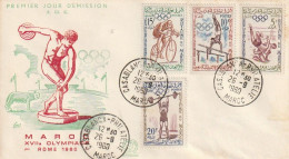 FDC GIOCHI OLIMPICI 1960 MAROCCO (OG93 - Summer 1960: Rome