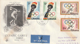 FDC GIOCHI OLIMPICI 1960 GHANA (OG27 - Estate 1960: Roma