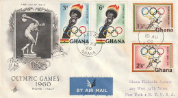 FDC GIOCHI OLIMPICI 1960 GHANA (OG31 - Ete 1960: Rome