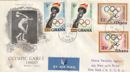 FDC GIOCHI OLIMPICI 1960 GHANA (OG25 - Summer 1960: Rome