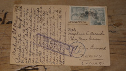 ESPANA : Cp Avec Censure 1943 Pour La France ............ 231215 - Other & Unclassified