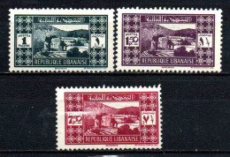 Grand Liban -  1939 - Beiteddine - N° 164 à 166 - Neufs * - MLH - Neufs
