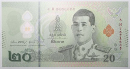 Thaïlande - 20 Baht - 2022 - PICK 142b.1 - NEUF - Tailandia