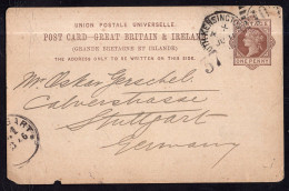 Great Britain - 1875 - Postcard - One Penny - Brieven En Documenten