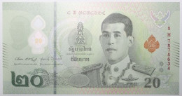 Thaïlande - 20 Baht - 2022 - PICK 142b.1 - NEUF - Thaïlande