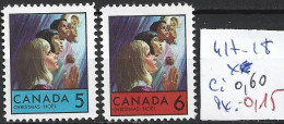 CANADA 417-18 * Côte 0.60 € - Unused Stamps