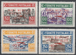 Turkey, Türkei - 1944 / 1945 - Non-Emi ( Vignette, Trial Print, ? Etc.) Surcharged Series ** MNH - Nuovi