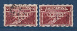 France - YT N° 262 A Et B - Oblitéré - 1929 à 1931 - Used Stamps