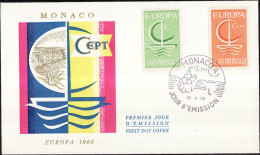 Europa CEPT 1966 Monaco FDC6 Y&T N°698 à 699 - Michel N°835 à 836 - 1966