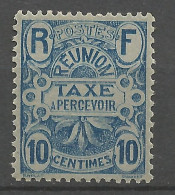 REUNION TAXE N° 7 NEUF*  CHARNIERE / Hinge / MH - Timbres-taxe