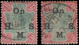 Inde Anglaise Service 1893. ~ S 35 (par 2) - 1 R. Victoria - 1882-1901 Imperium