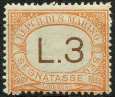 Saint Marin 1925 Sass. SS25 Neuf * MH 100% - Postage Due