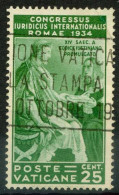 Vatican 1935 Sass. 43 Oblitéré 100% - Used Stamps