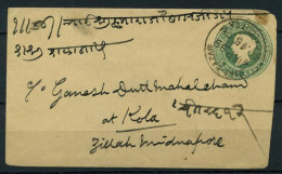 Inde 1899 Mi. Z36 Entiers Postaux 100% Enveloppe - Buste