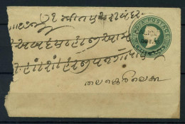 Inde 1885 Mi. Z33 Entiers Postaux 60% Enveloppe - Omslagen