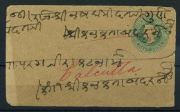 Inde 1898 Mi. Z32 Entiers Postaux 60% Enveloppe - Buste