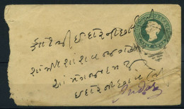 Inde 1887 Mi. Z6 Entiers Postaux 60% Enveloppe - Briefe