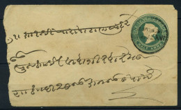 Inde 1887 Mi. Z7 Entiers Postaux 60% Enveloppe - Buste
