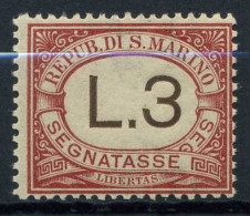 Saint Marin 1940 Sass. 7 Neuf ** 100% Taxe - Timbres-taxe