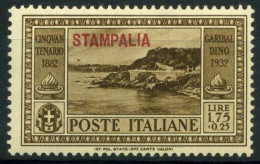 Astypalée 1932 Sass. 24 Neuf * MH 100% Garibaldi - Ägäis (Stampalia)