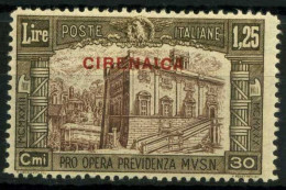 Cyrénaïque 1930 Sass. 70 Neuf * MH 100% Milice III - Cirenaica